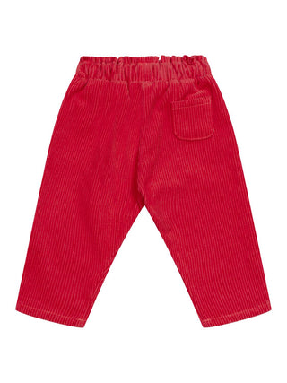 Cordhose aus Baumwolle - Rot