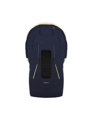 Oslo Lammfell-Fußsack Navy