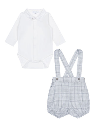Set aus Pumphose und Body - Grau/Ecru