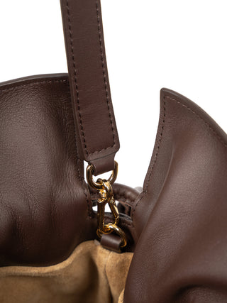 Mittelgroße Flamenco Clutch aus Nappa-Kalbsleder