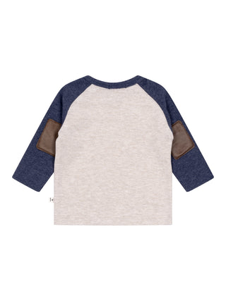 Langarmshirt Paul - Grau/Marine