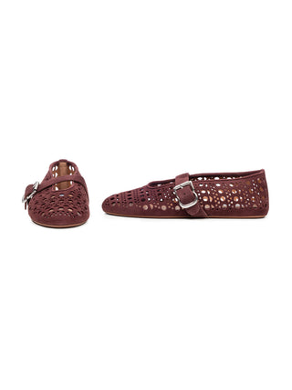 Vienne Ballerina in Wildleder