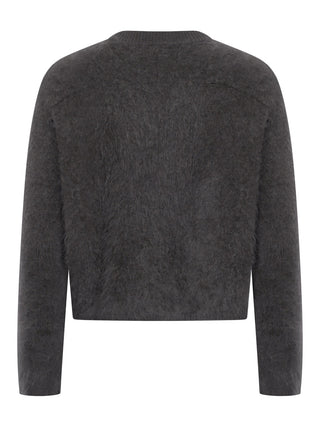 Pullover mit flauschigem Effekt - Olive