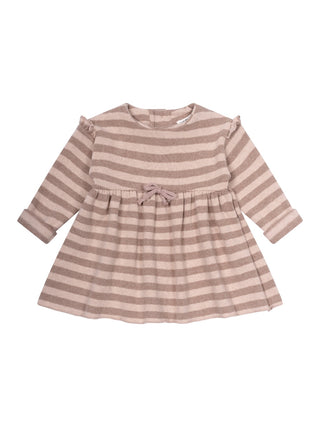 Kleid Thea mit Streifen - Nude