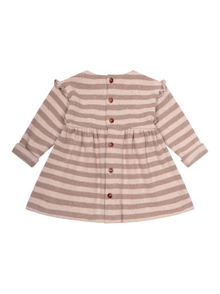 Kleid Thea mit Streifen - Nude