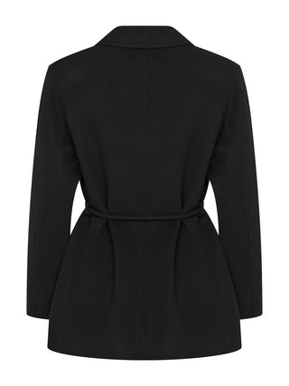 Kurzer Mantel Hellen in Schwarz