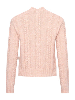 Wollpullover mit V-Ausschnitt