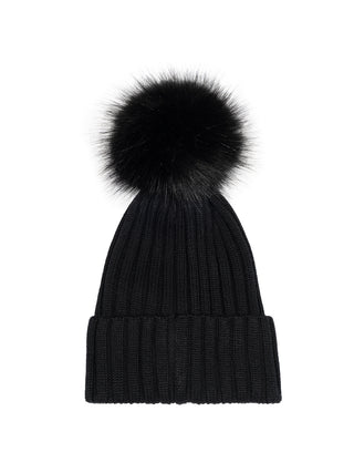 Wollmütze mit Pompom