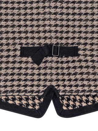 Houndstooth Taillierte Weste