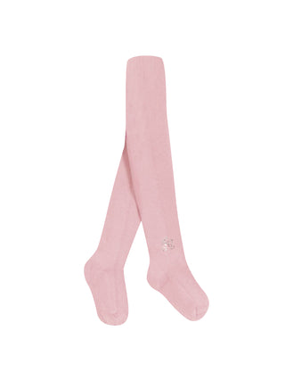 Strumpfhose aus Baumwolle - Rosen Pale