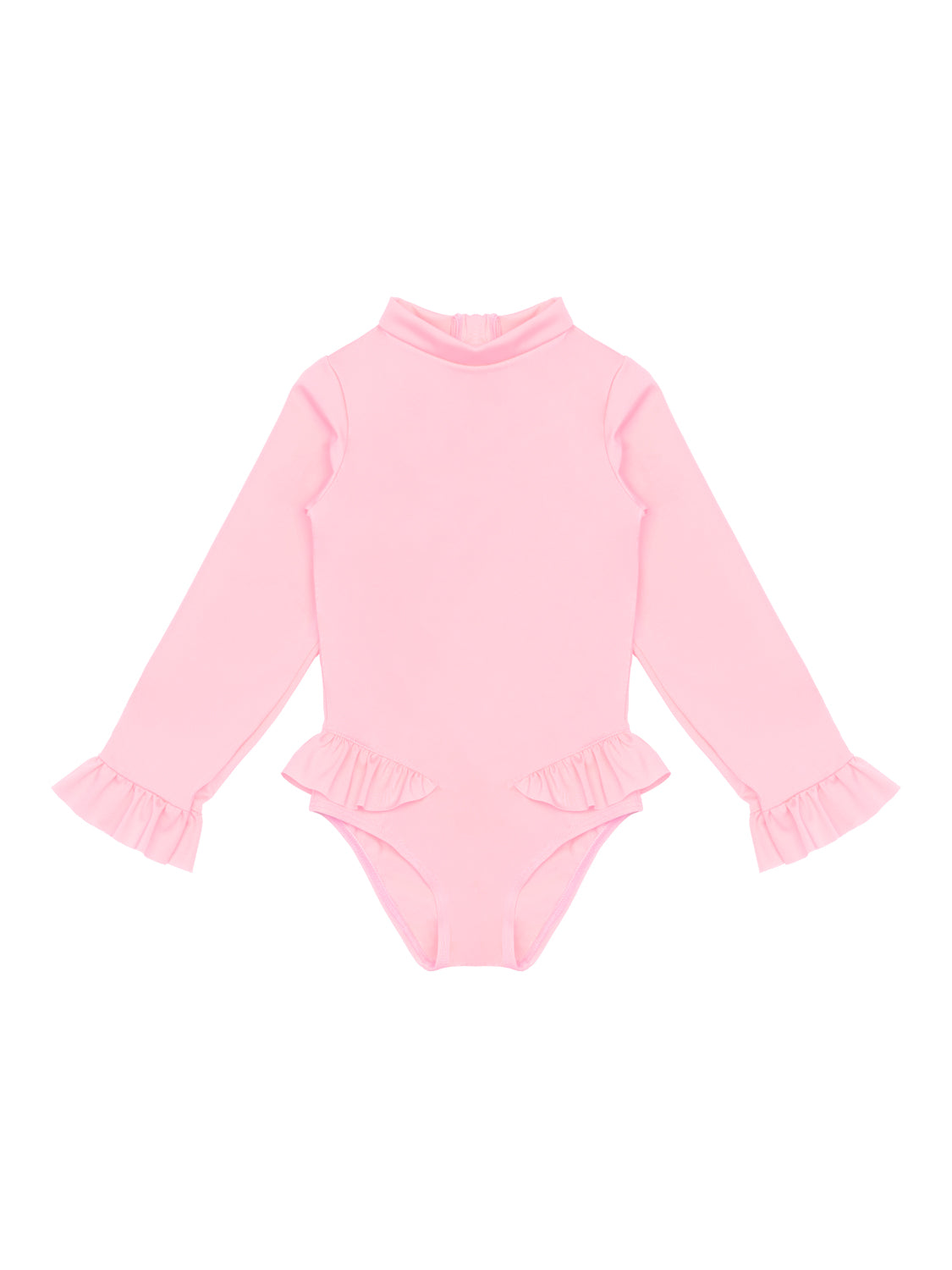 Langarm-Badeanzug - Light Pink