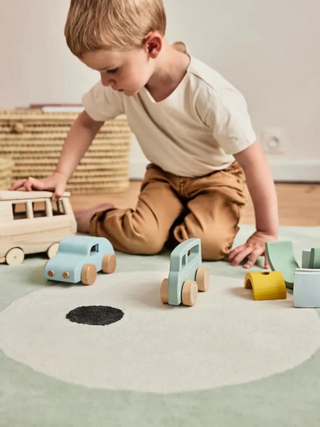 Zoeils Kinderzimmer-Teppich 100 x 130 cm - Hellgrün