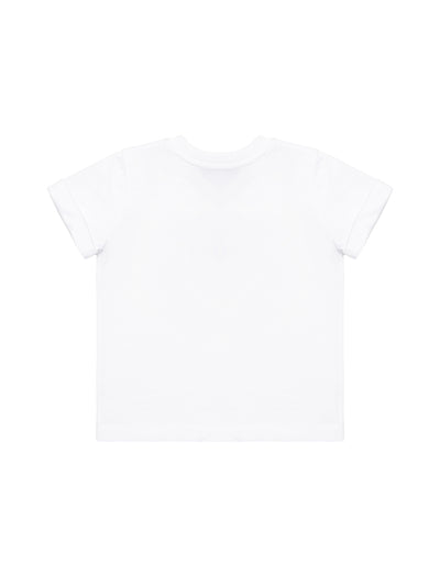 T-Shirt mit Motiv-Print und Logo - Weiß