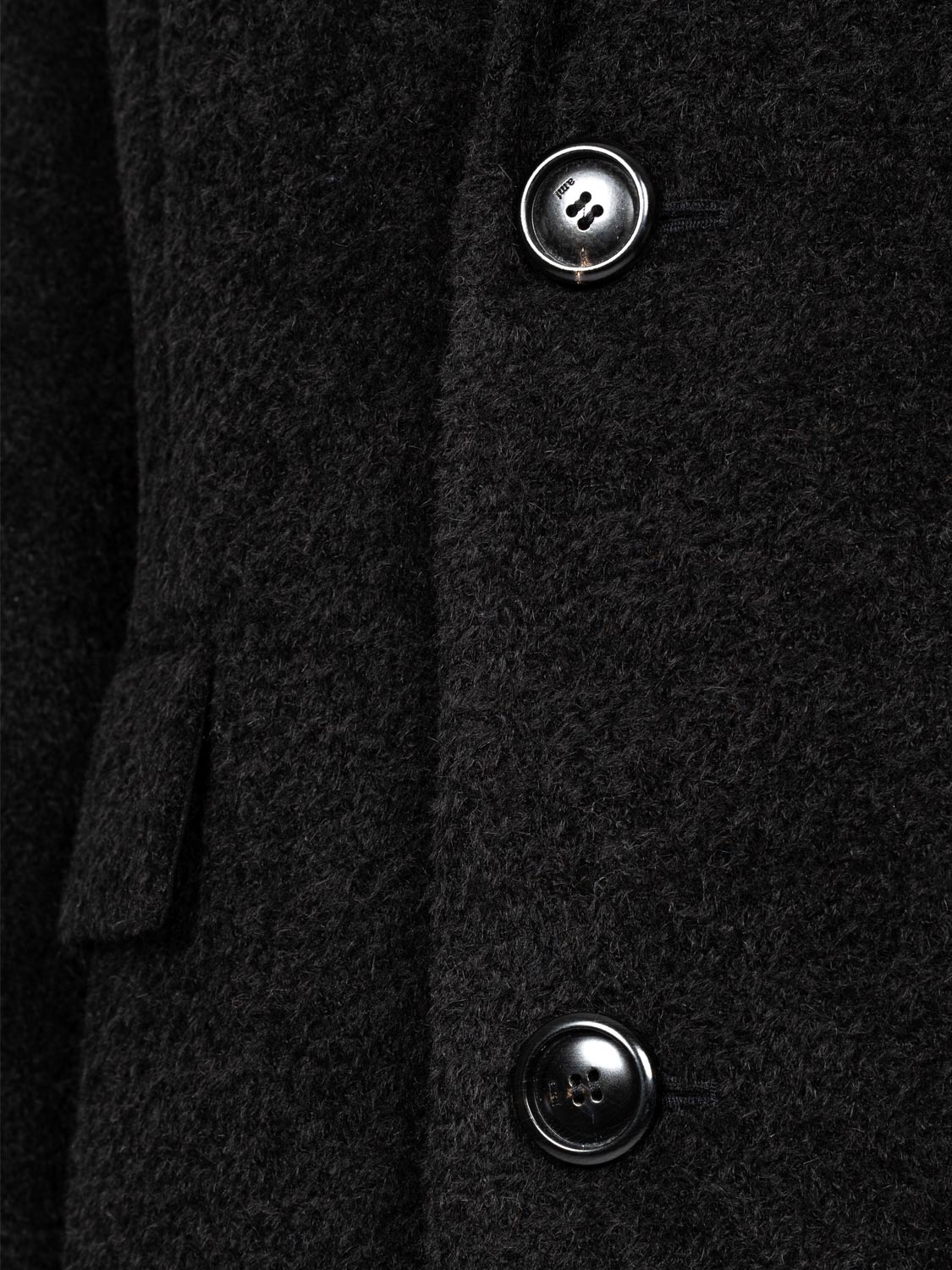 Strukturierter Mantel aus Schurwolle