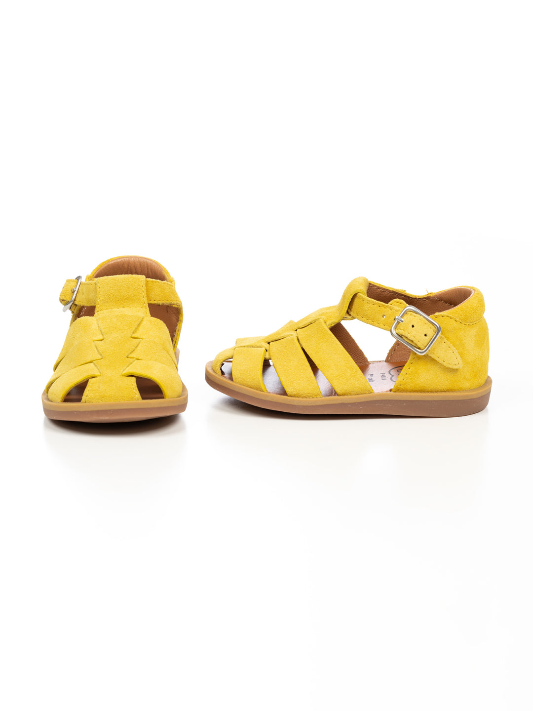 Poppy Daddy Sandalen aus Wildleder - Gelb