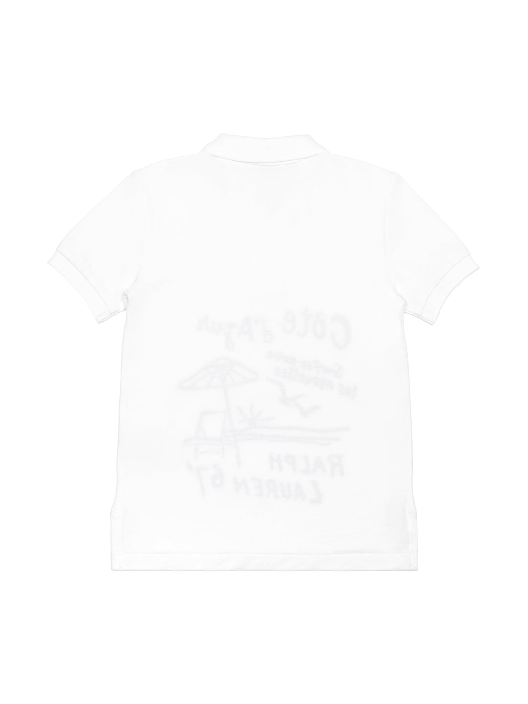 Poloshirt mit Motiv-Print - Weiß
