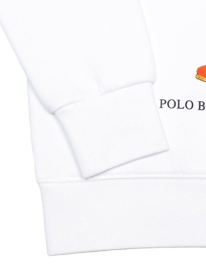 Sweatshirt mit Polo-Bär - Weiß