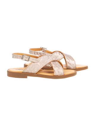 Riemchen Sandalen - Goldfarben