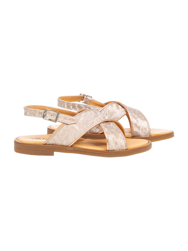 Riemchen Sandalen - Goldfarben