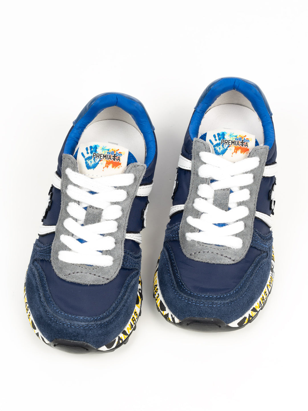 Sky Sneakers mit Logo-Patch - Navy/Grey