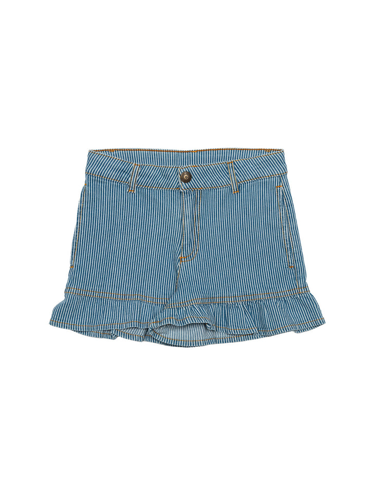 Denim Shorts - Blau/Weiß gestreift