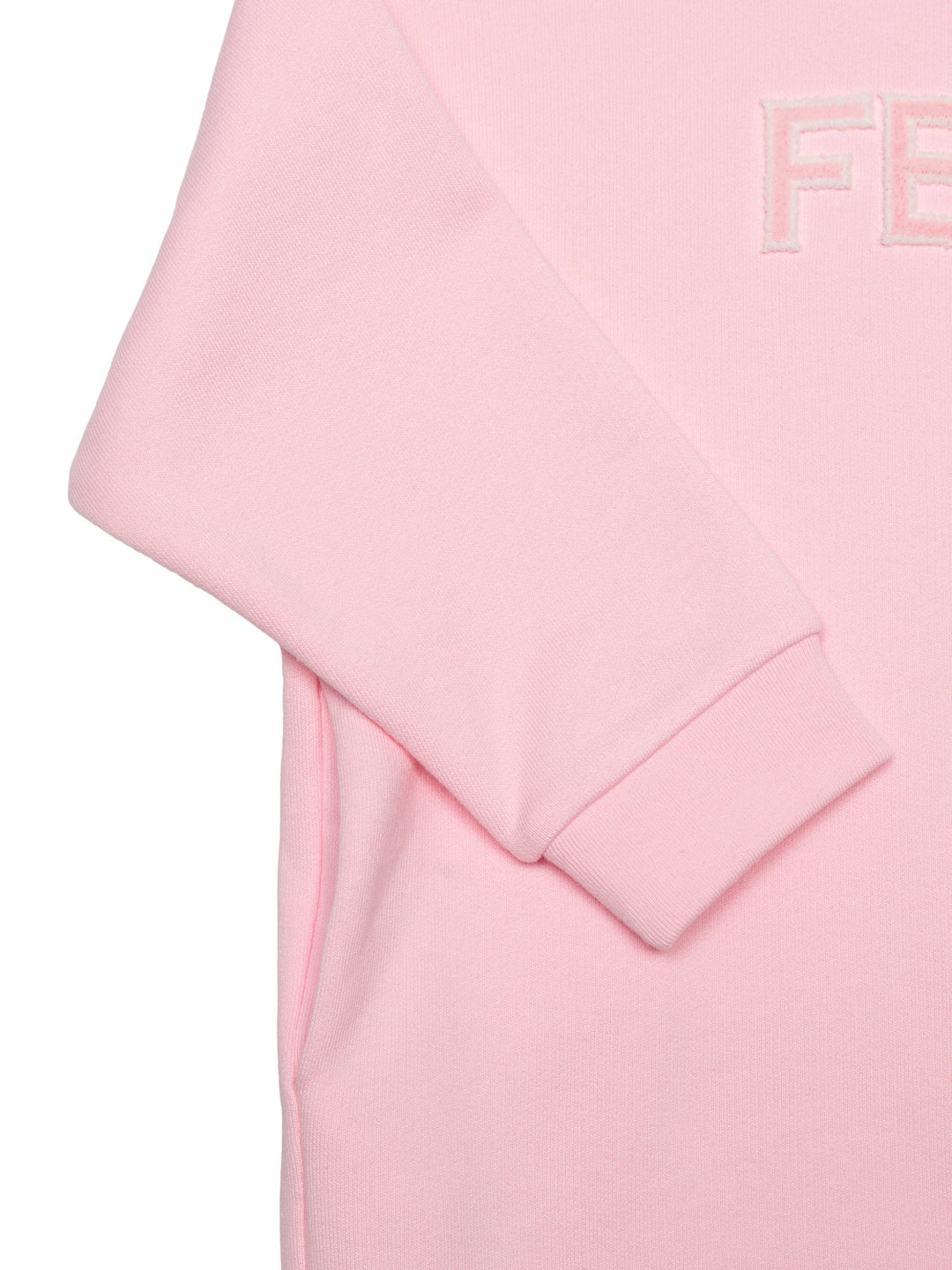 Sweatkleid mit Logo - Rosa