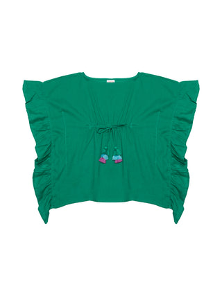 Kaftan Lea aus Baumwolle - Jade