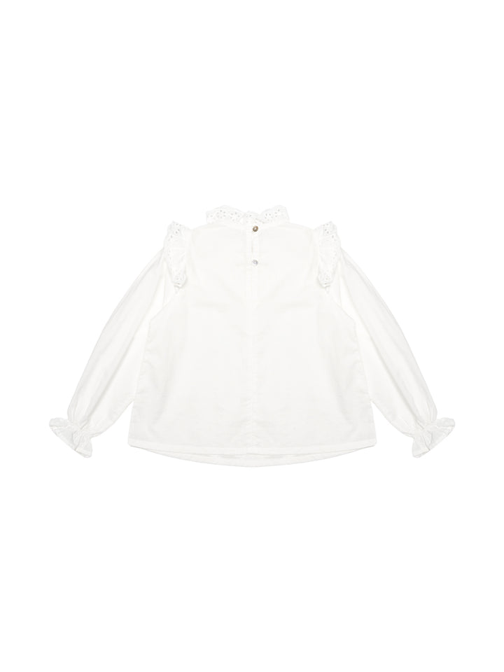 Pinecrest Blouse mit Broderie Anglaise - Off White