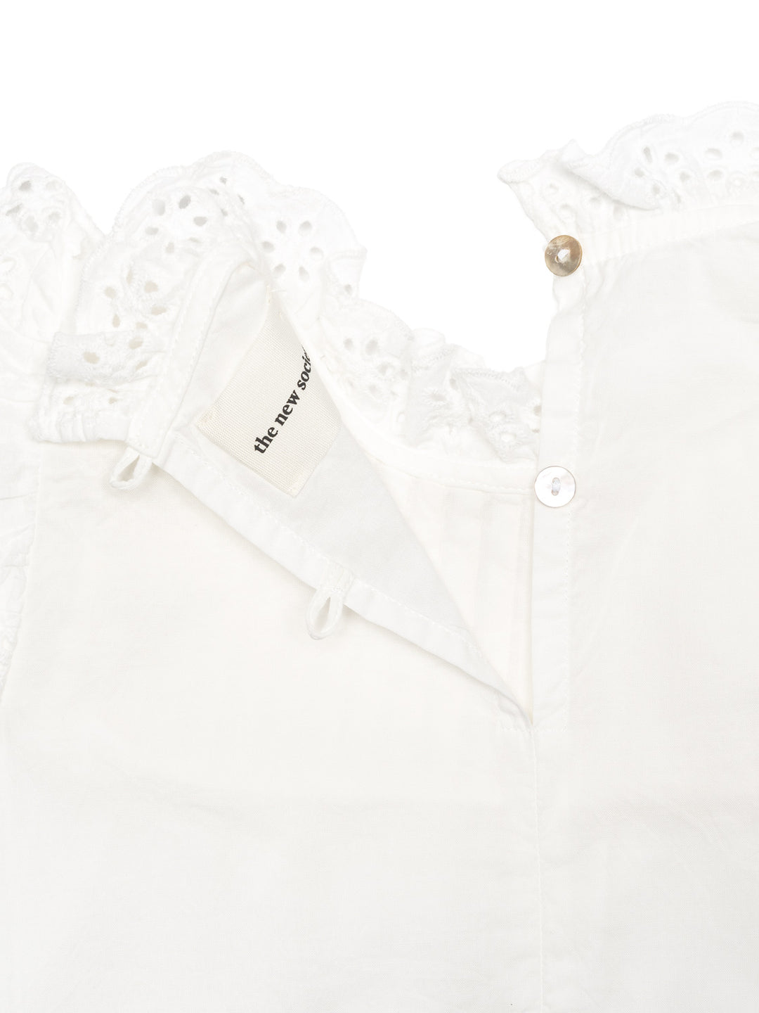 Pinecrest Blouse mit Broderie Anglaise - Off White