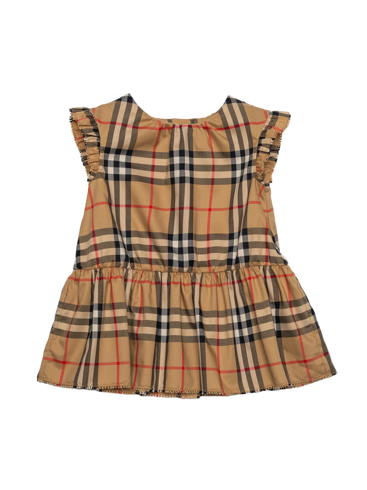 N2 Leana Kleid Set mit Vintage Check - Archive Beige