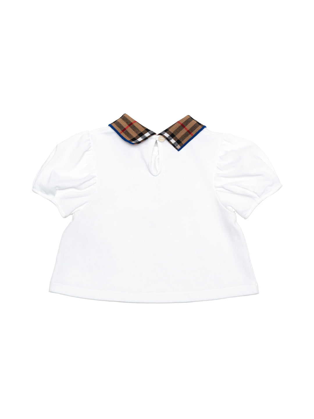 IG5 Alesa Poloshirt mit Vintage Check - Weiß