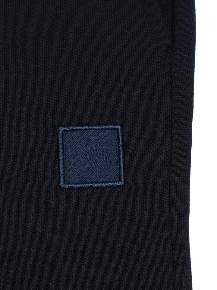 Sweathose mit Logo-Patch - Navy