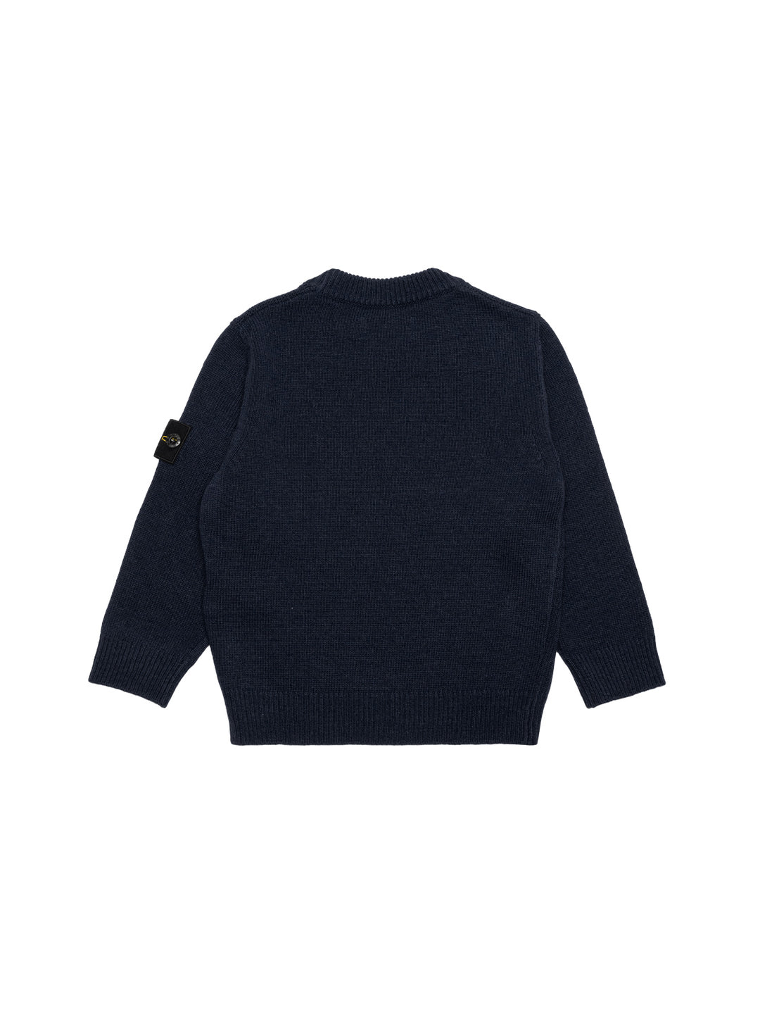 Strickpullover mit Logo-Patch - Navy