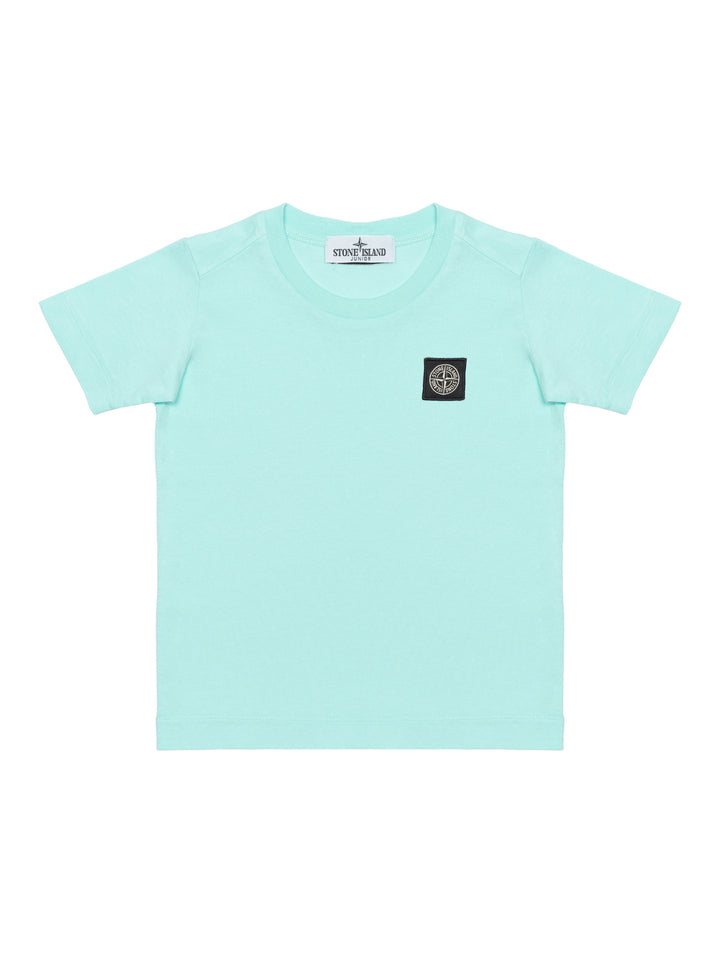 T-Shirt mit Kompass-Logo - Aqua