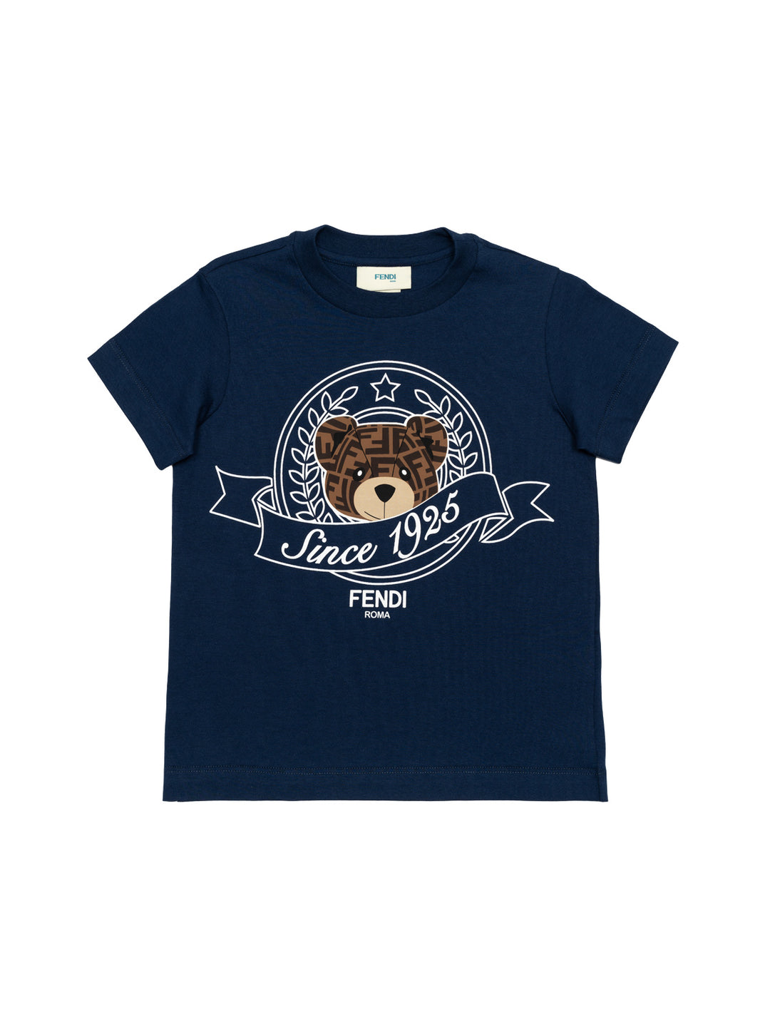 T-Shirt mit Fendi-Bär - Navy