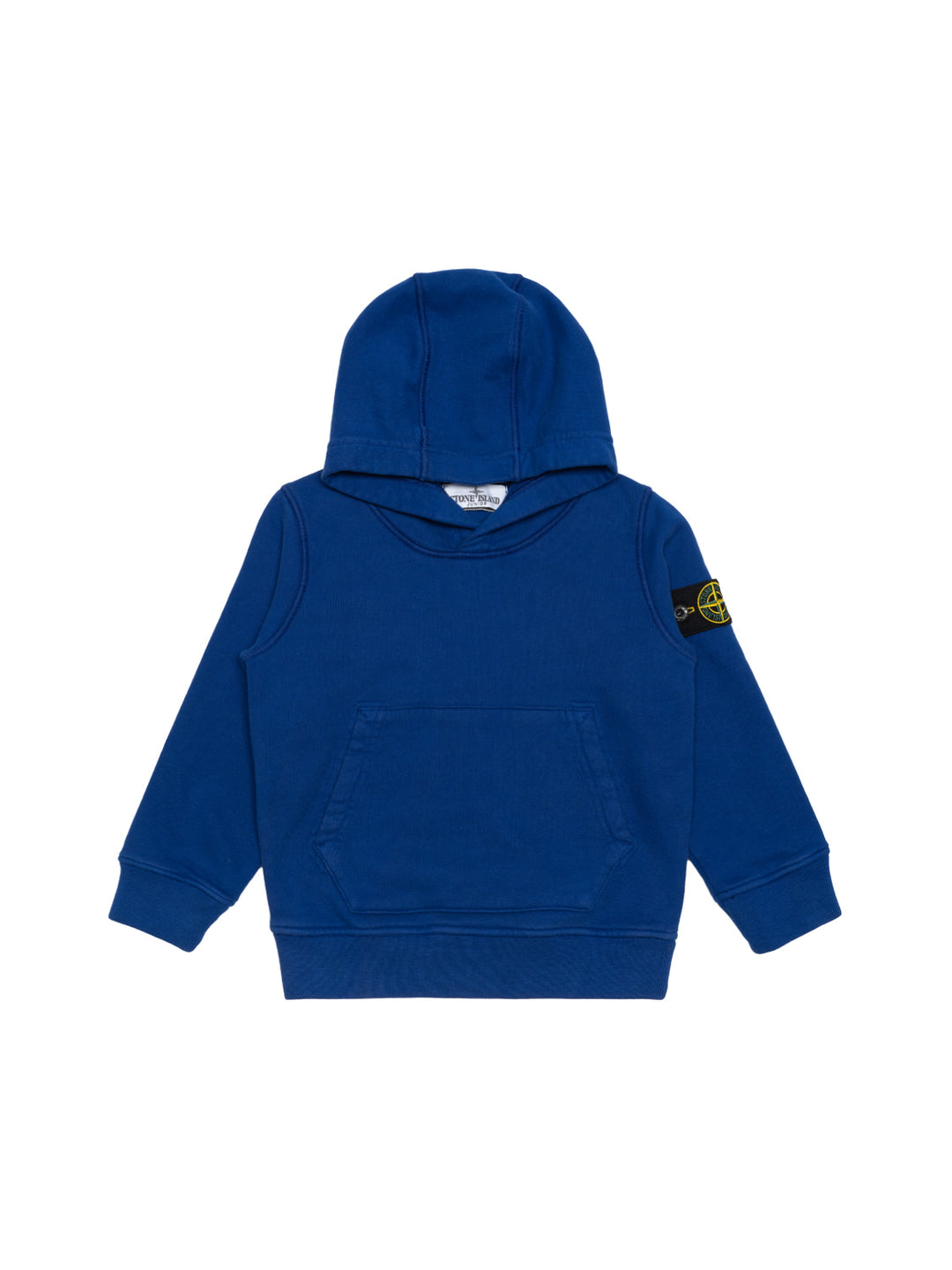 Hoodie mit Logo-Patch - Blau