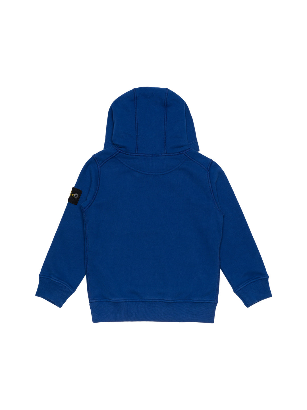 Hoodie mit Logo-Patch - Blau