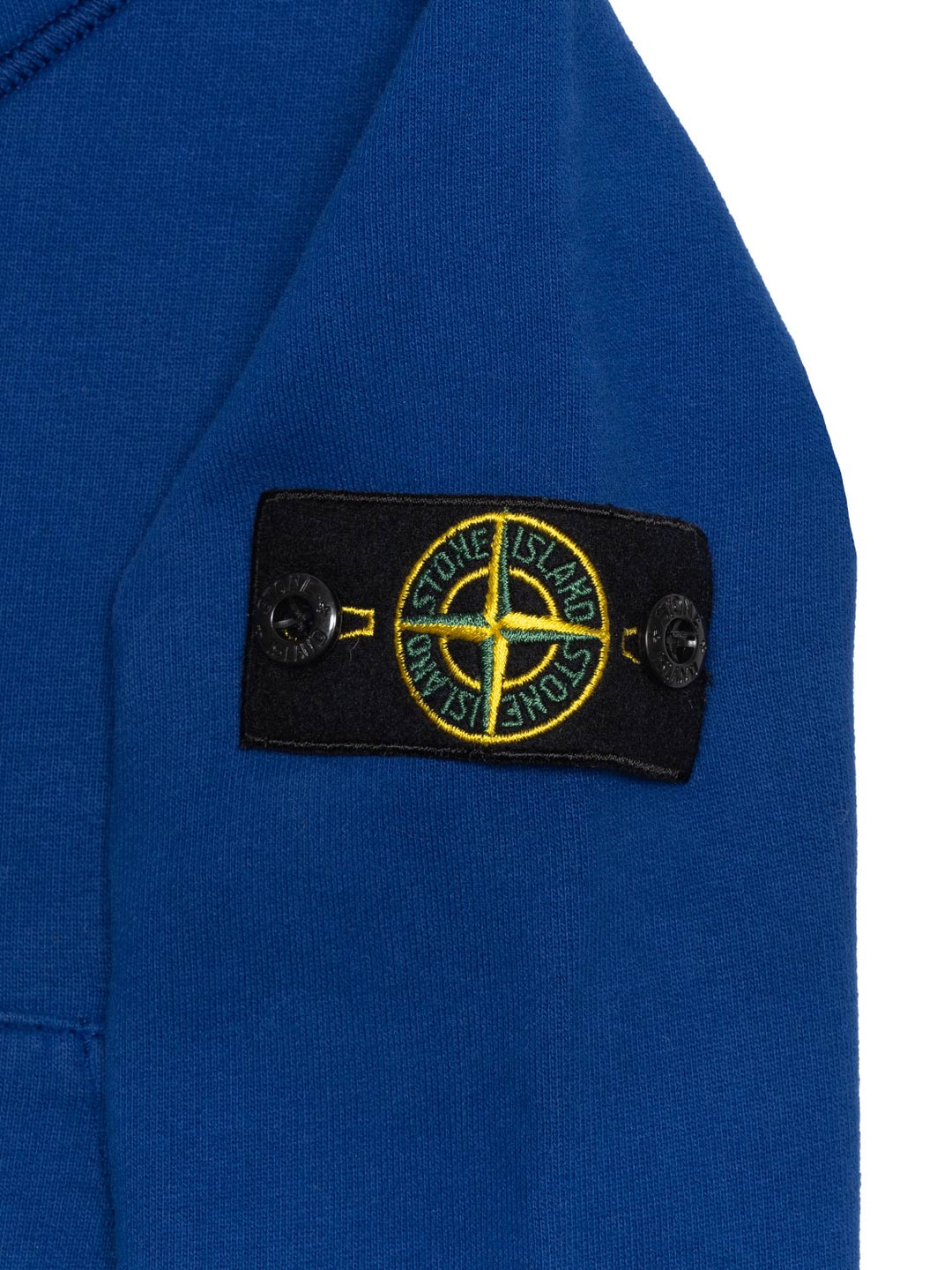 Hoodie mit Logo-Patch - Blau