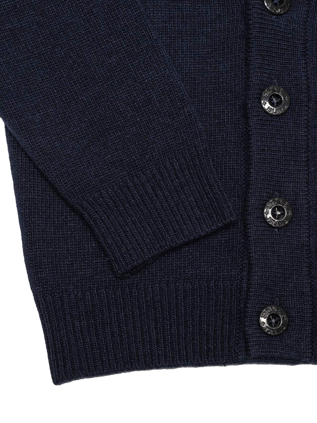 Strickcardigan mit Logo-Patch - Navy