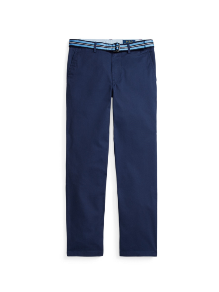 Bedford Slim-Fit Twillhose mit Gürtel - Newport Navy