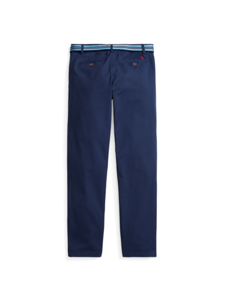 Bedford Slim-Fit Twillhose mit Gürtel - Newport Navy