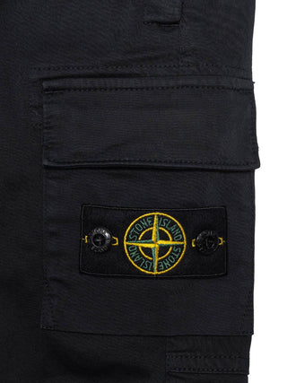 Hose mit Pattentaschen und Logo-Patch - Navy