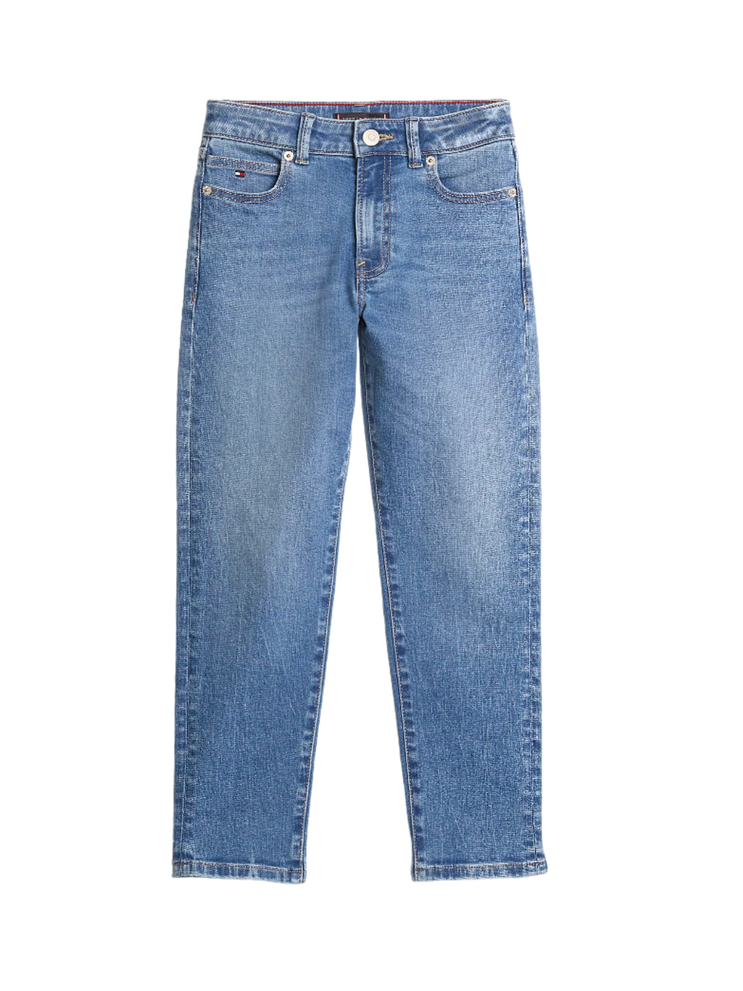 Modern Straight Denim im Retro-Style - Washed Denim