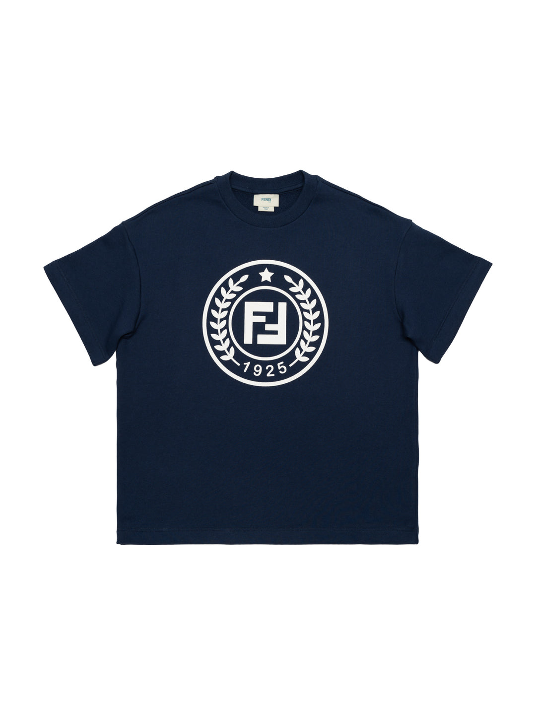 T-Shirt mit Logo-Print - Navy