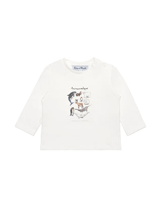 Langarm-T-Shirt Arktis - Weiß