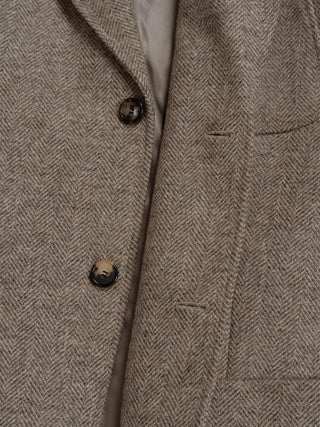 Jacket mit Fischgratmuster