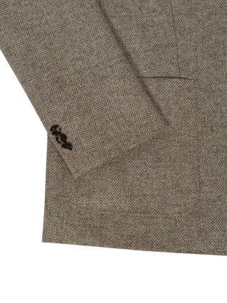 Jacket mit Fischgratmuster
