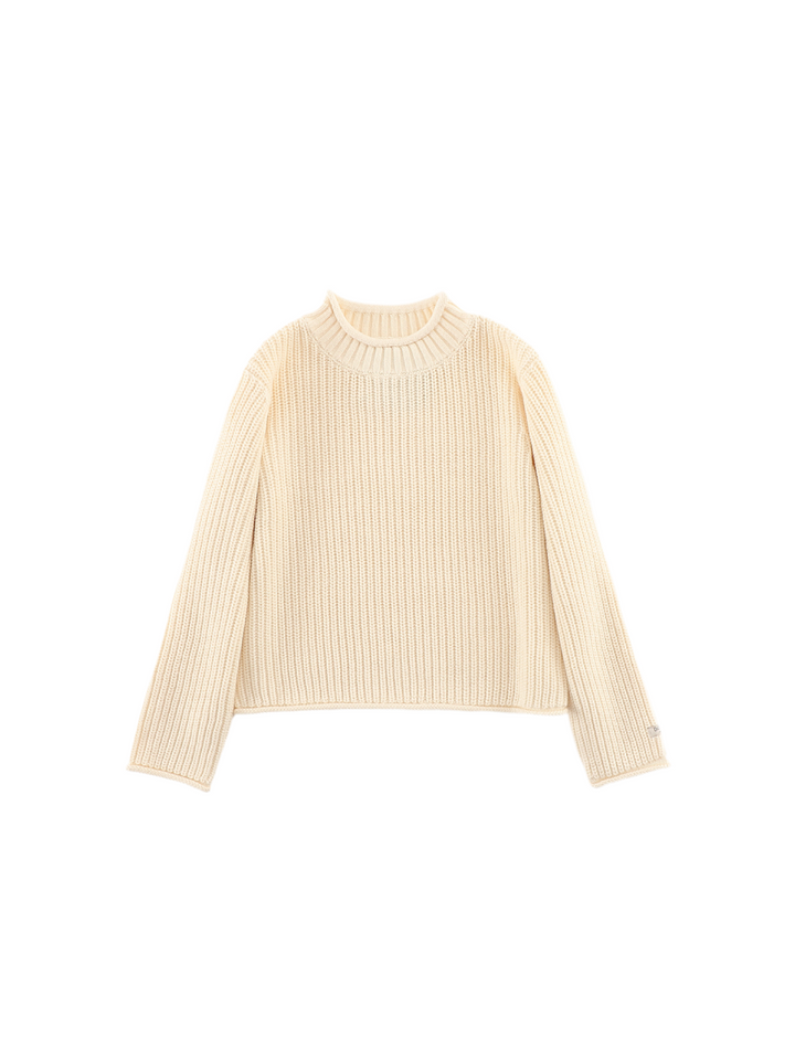 Liella Grobstrickpullover - Warm White