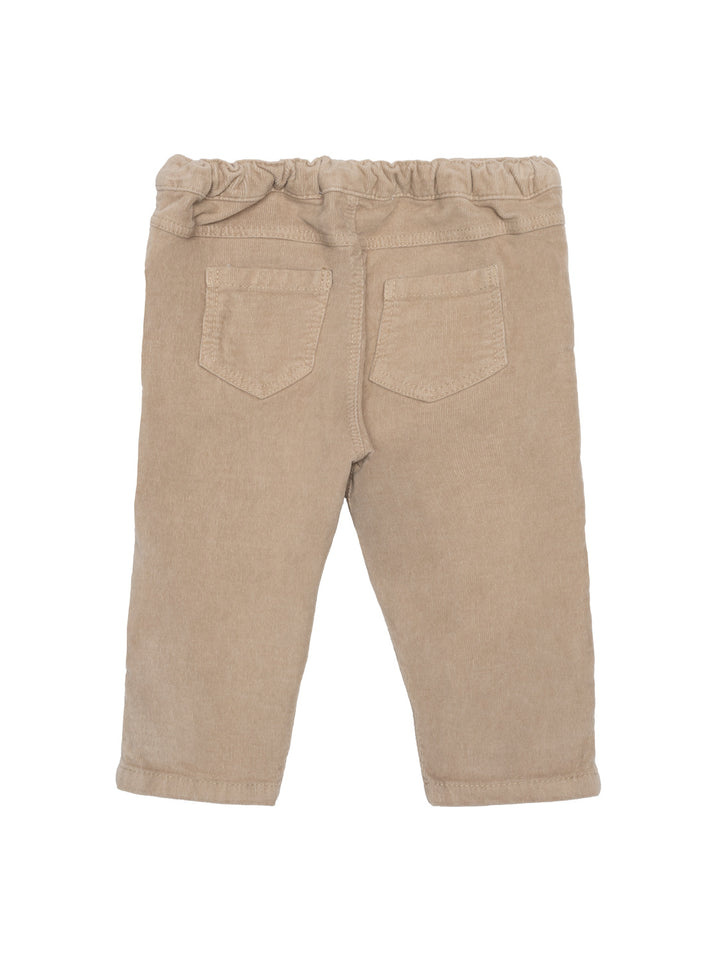 Hose aus Samtcord - Beige