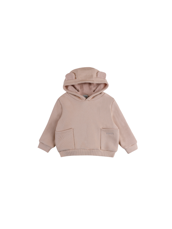 Aiklo Fleece-Hoodie - Light Coral